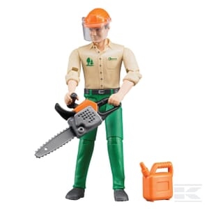 Forestry worker with accessories - U60030