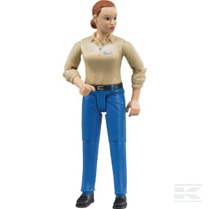 Woman with blue trousers - U60408