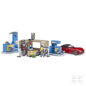 Bworld Petrol Station & Car Wash Playset – Interactive Vehicle Toy | U62111