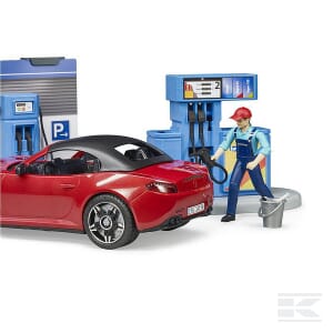 Bworld Petrol Station & Car Wash Playset – Interactive Vehicle Toy | U62111