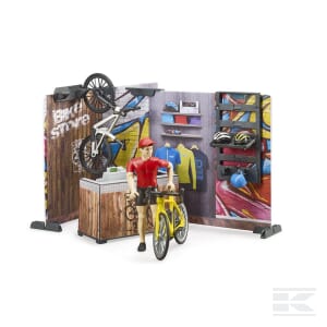 Bikeshop and Service Playset – 1:16 Scale Cycling Adventure | U63120