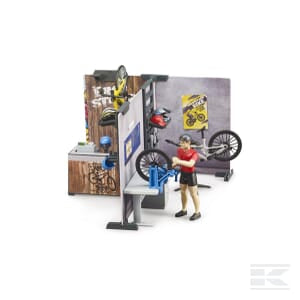 Bikeshop and Service Playset – 1:16 Scale Cycling Adventure | U63120