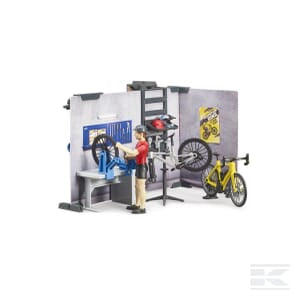 Bikeshop and Service Playset – 1:16 Scale Cycling Adventure | U63120