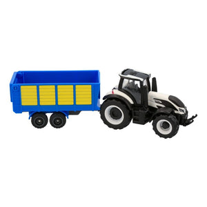 Valtra Q305 Toy Tractor with Detachable Trailer – White – V42802420