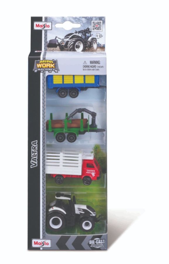 Valtra Q305 4-Piece Toy Tractor & Trailer Set – V42802430