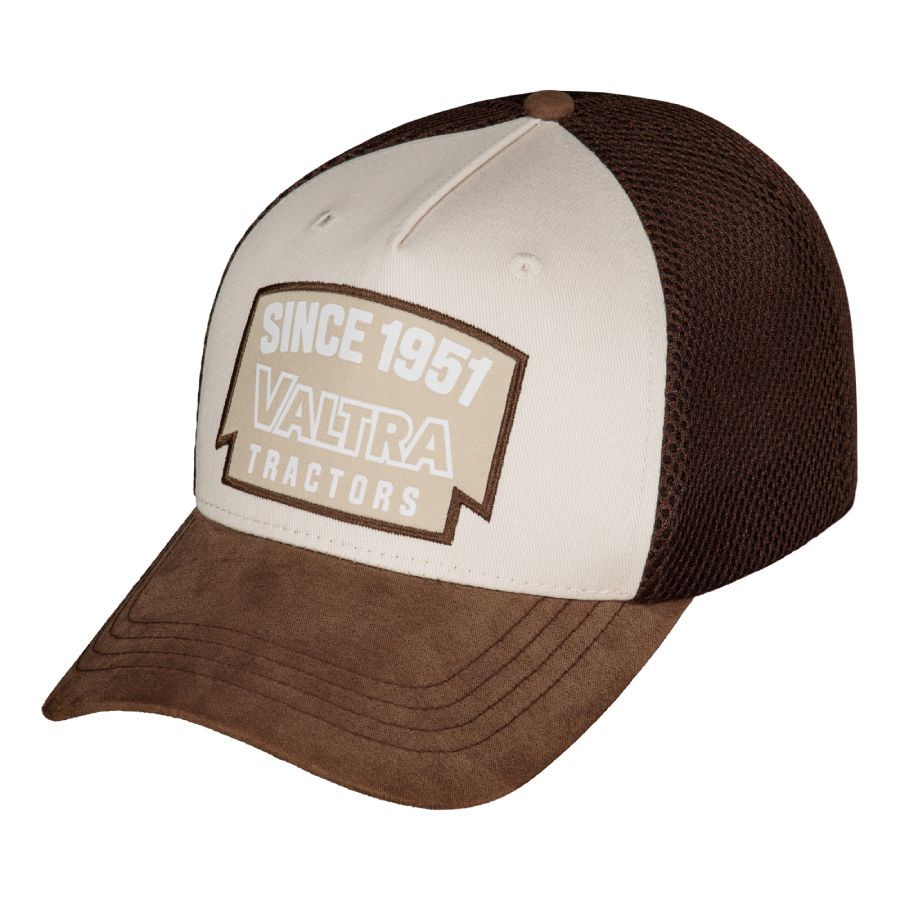 Valtra Brown Cotton & Mesh Adjustable Trucker Cap - V42808400