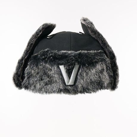 Valtra Winter Hat Black & Grey Faux Fur Ear Flap Hat - V42809000