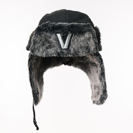 Valtra Winter Hat Black & Grey Faux Fur Ear Flap Hat - V42809000
