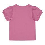 Valtra Girls' Pink Cotton Tractor T-Shirt with Puff Sleeves – V4281051