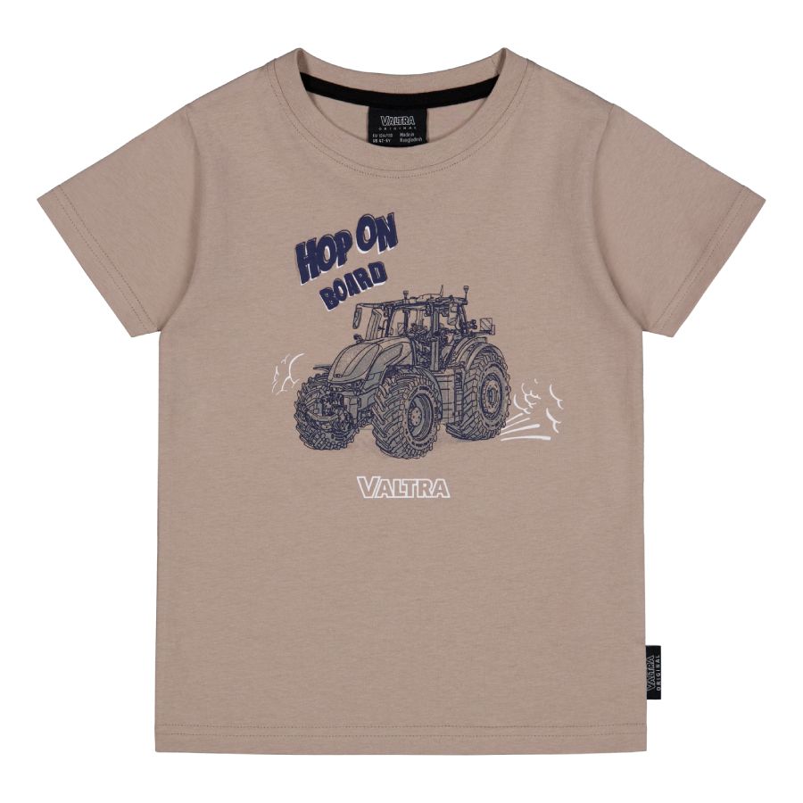 Valtra Kids' Tractor T-Shirt – Chateau Grey, 100% Cotton – V4281071