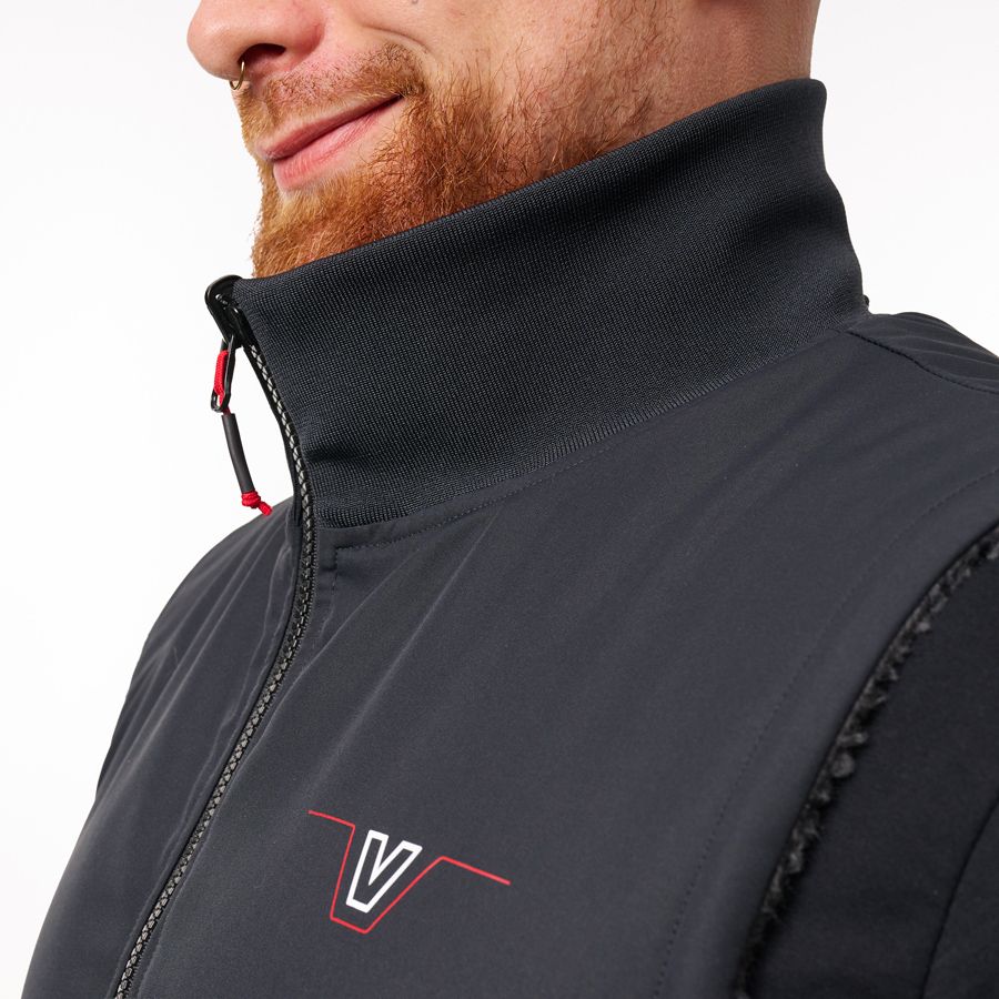 Valtra Reversible Teddy Fleece Gilet – Grey & Black – V4281102
