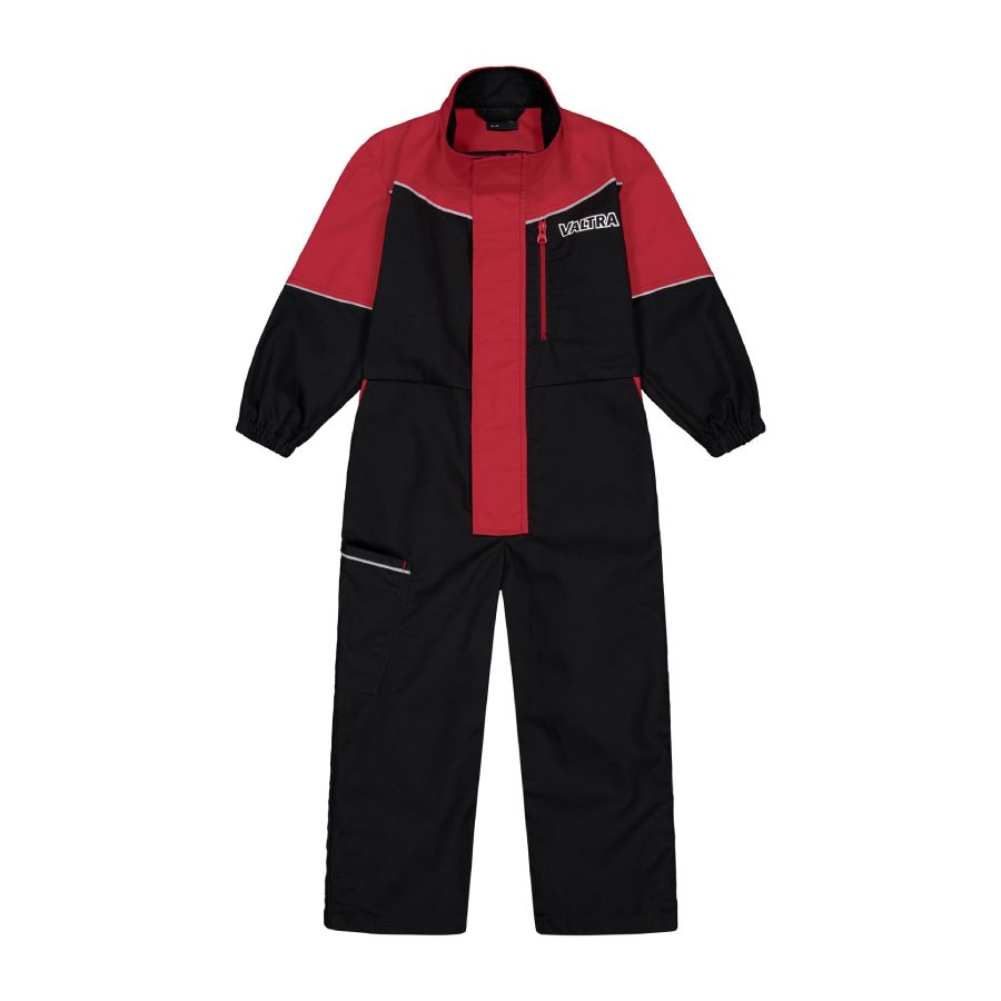 Valtra Kids Summer Workwear Overalls Black & Red - V42810090
