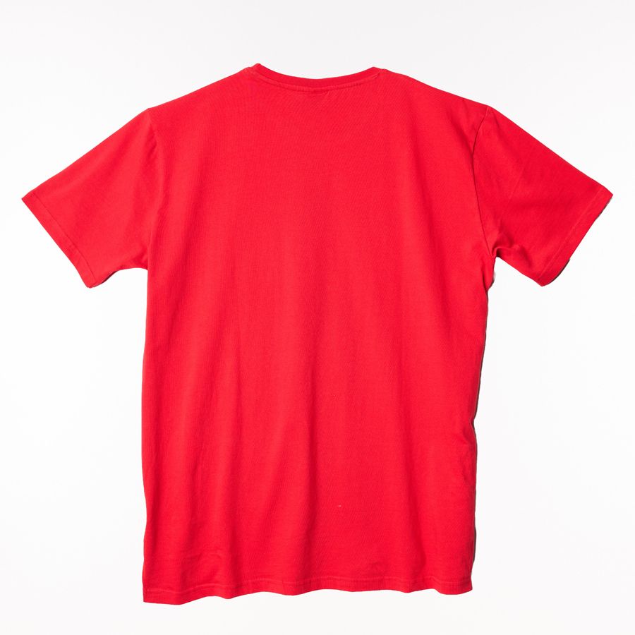Valtra Red Cotton T-Shirt with Vintage Tractor Print - V4281120
