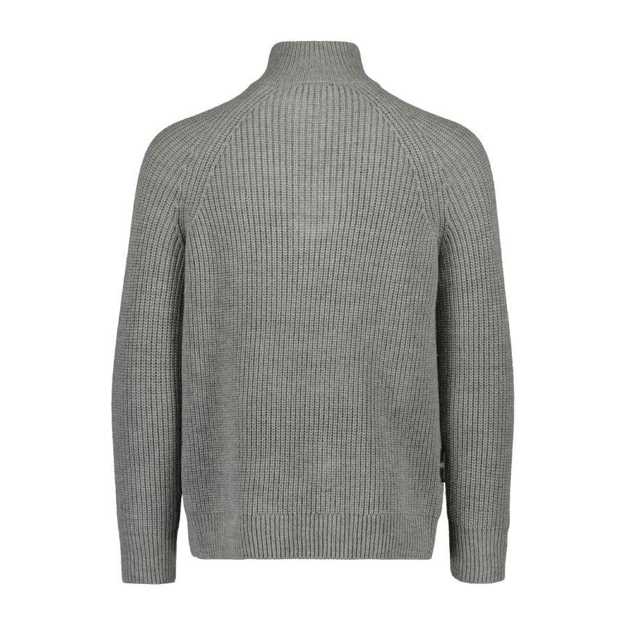 Valtra Knit Troyer Grey Sweater - V4281150