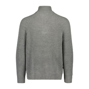 Valtra Knit Troyer Grey Sweater - V4281150