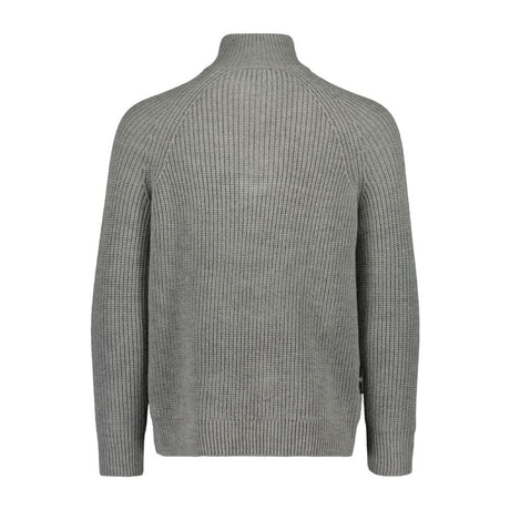 Valtra Knit Troyer Grey Sweater - V4281150