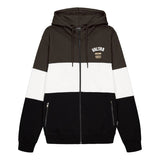 Valtra Men's Colour Block Full Zip Hoodie – Brown, Black & White – V4281191