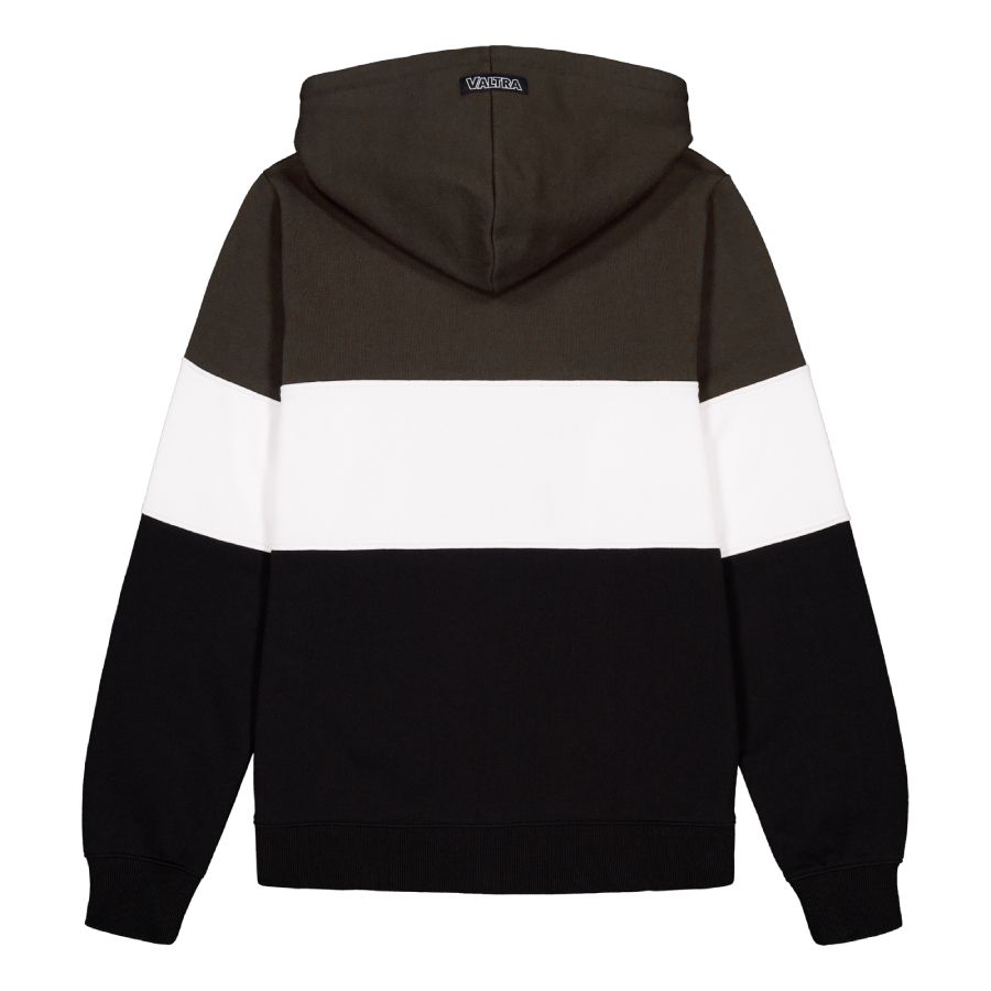 Valtra Ladies Colour Block Full Zip Hoodie – Brown, Black & White – V4281192