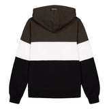 Valtra Ladies Colour Block Full Zip Hoodie – Brown, Black & White – V4281192