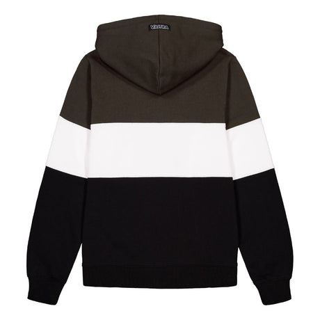 Valtra Ladies Colour Block Full Zip Hoodie – Brown, Black & White – V4281192