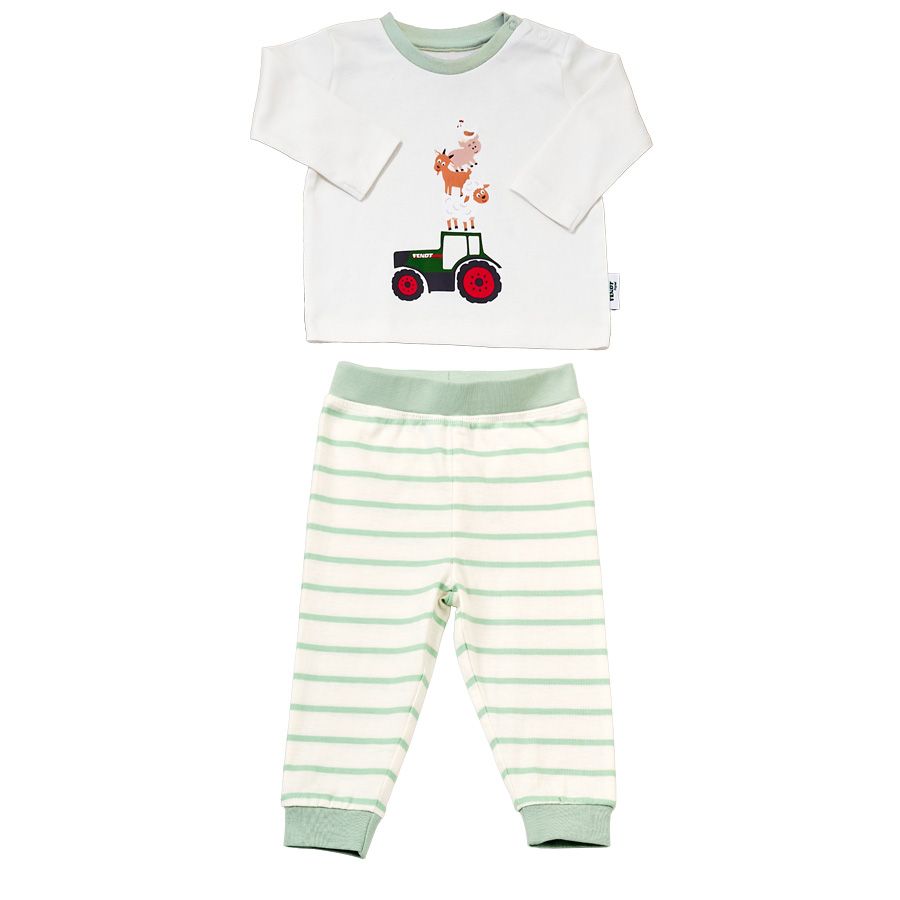 Fendt Baby Cotton Pyjamas Tractor & Animal Print X991025123