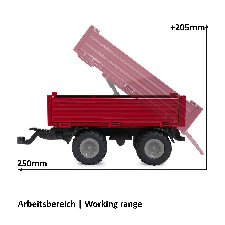 Fendt 1050 Vario Push Tractor with Trailer – 1:24 Scale | X991025133000