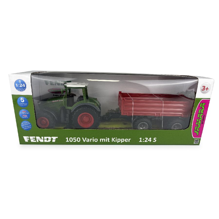 Fendt 1050 Vario Push Tractor with Trailer – 1:24 Scale | X991025133000
