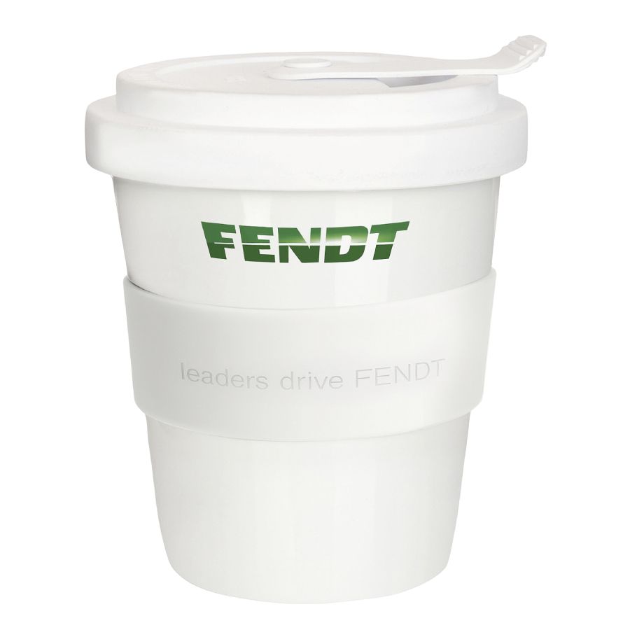 Fendt Coffee To Go Mug Porcelain with Lid & Band X991025141000