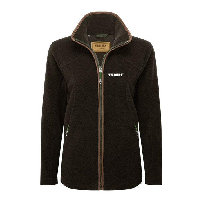 Fendt Women’s Fleece Jacket Loden Green with 2-Way Zip | X99102524