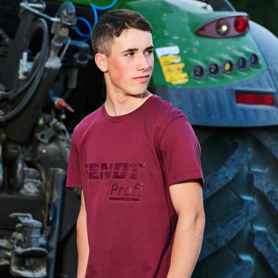 Fendt Men's Profi Red Cotton T-Shirt - X99102604