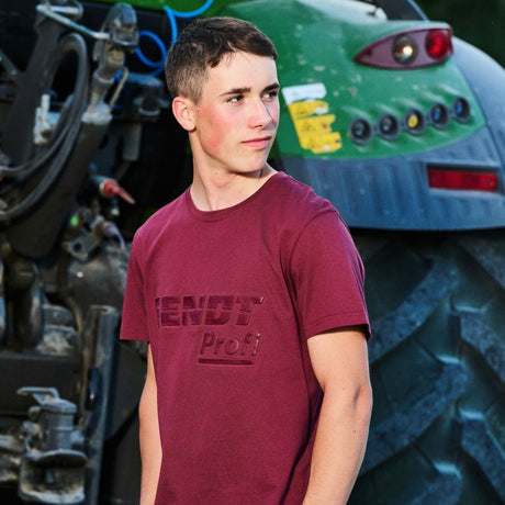 Fendt Men's Profi Red Cotton T-Shirt - X99102604