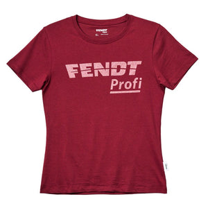 Fendt Profi Women's Red Cotton T-Shirt - X99102605