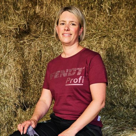 Fendt Profi Women's Red Cotton T-Shirt - X99102605