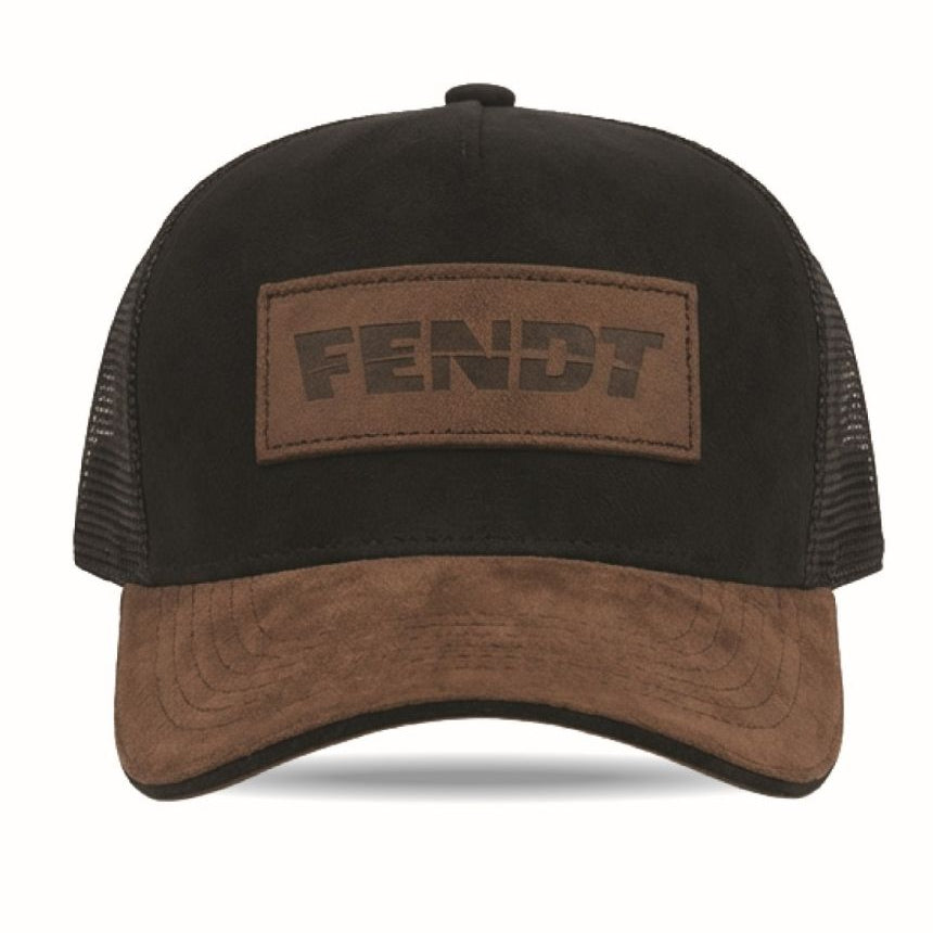 Fendt Leather Style Mesh Baseball Cap Black & Brown - X991026089000