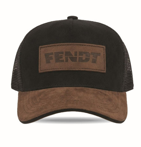 Fendt Leather Style Mesh Baseball Cap Black & Brown - X991026089000