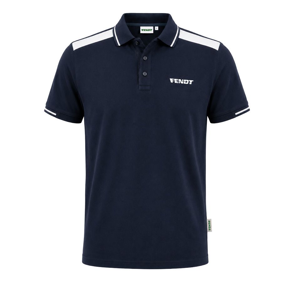 Fendt Men's Basic Blue Cotton Polo Shirt – X9910261