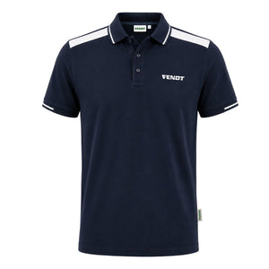 Fendt Men's Basic Blue Cotton Polo Shirt – X9910261