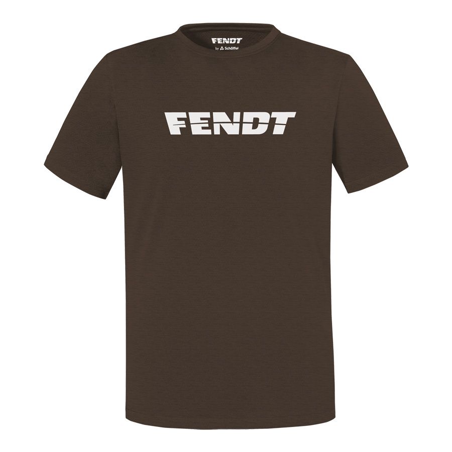 Fendt Men's Rich Brown Organic Cotton Blend T-Shirt - X99102614