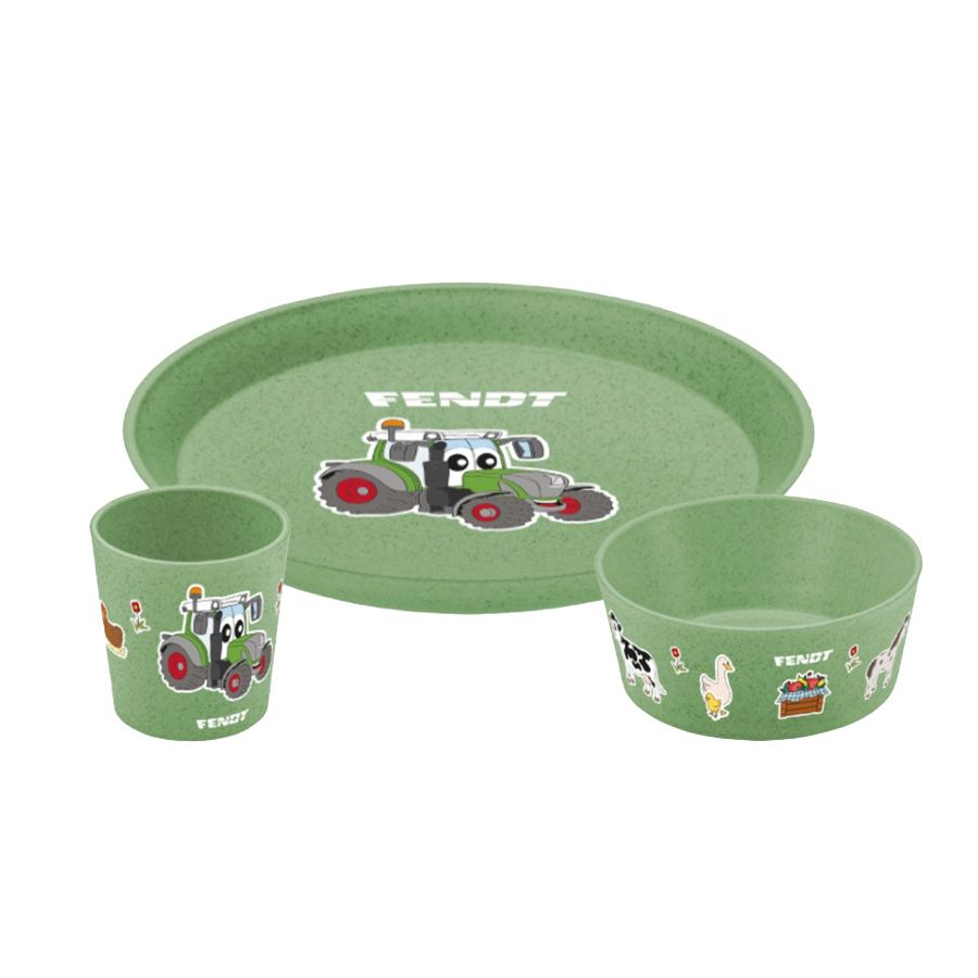 Fendt Kids Lunch Set – Plate, Bowl & Cup - X991026390000 - X991026390000