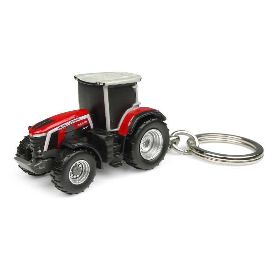 MF 8S.265 XTRA Tractor Metal Keyring, Durable Design - Model X993042505904