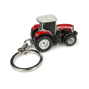 MF 8S.265 XTRA Tractor Metal Keyring, Durable Design - Model X993042505904