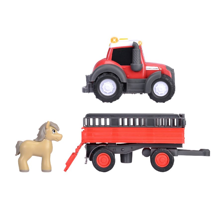 ABC Tractor Toy with Freewheel Function & Trailer | X993172501000
