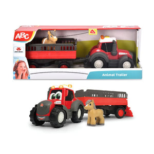 ABC Tractor Toy with Freewheel Function & Trailer | X993172501000