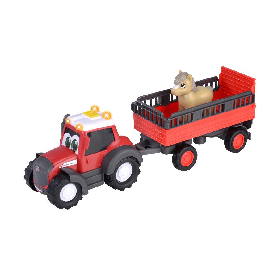 ABC Tractor Toy with Freewheel Function & Trailer | X993172501000