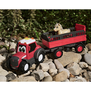 ABC Tractor Toy with Freewheel Function & Trailer | X993172501000