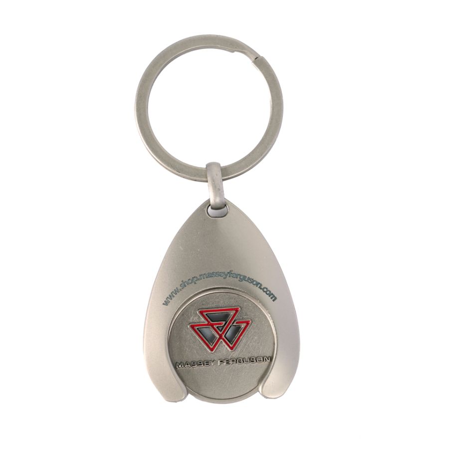 Massey Ferguson Keyring with Shopping Trolley Token – Matt Nickel Finish | X993382401000