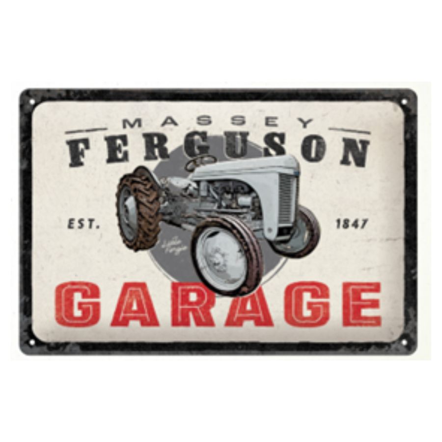 Massey Ferguson TEA 20 Garage Metal Plate – Vintage Workshop Decor | X993402401000