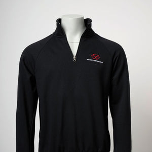 Men’s Black 1/4 Zip Sweatshirt MF Cotton Blend 280g – X993422501
