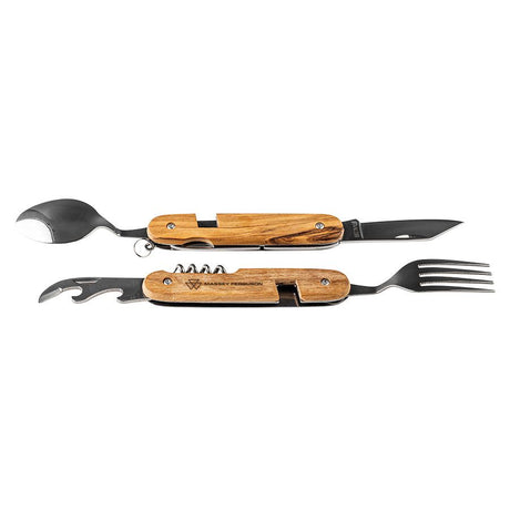 Massey Ferguson Multi-Functional Cutlery Set – Stainless Steel & Olive Wood Handle | X993442206000