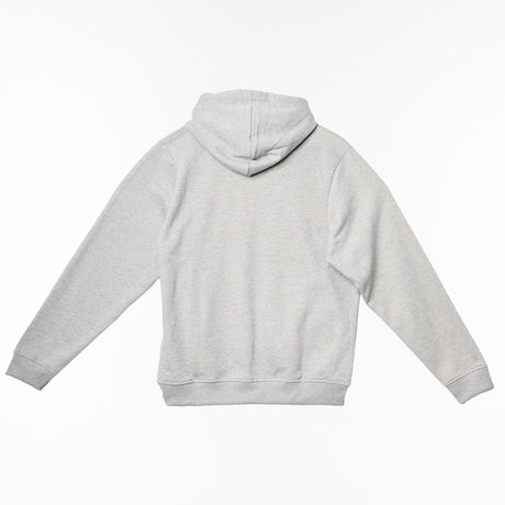 MF Greyline Hoodie with Flocked Logo & Red Hood Lining, Adjustable Drawstrings - Model X993442504